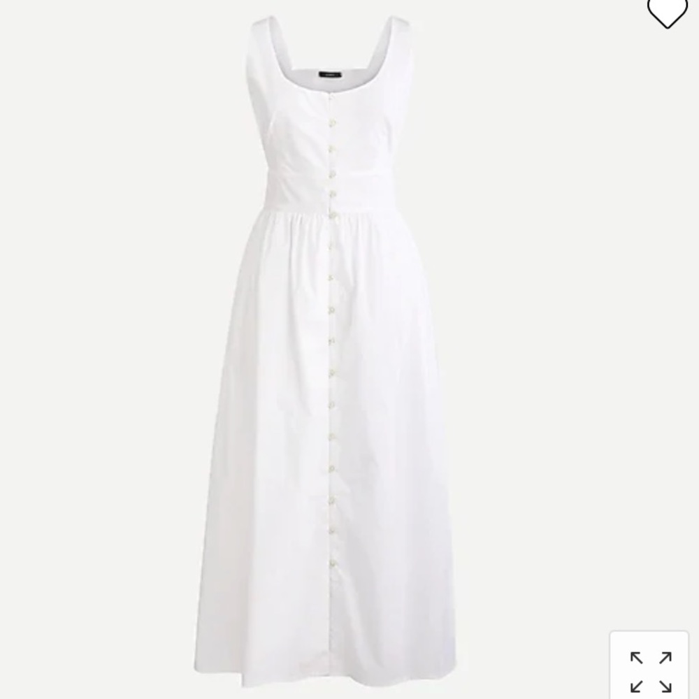 J. Crew Button-front cotton poplin dress Item AY626